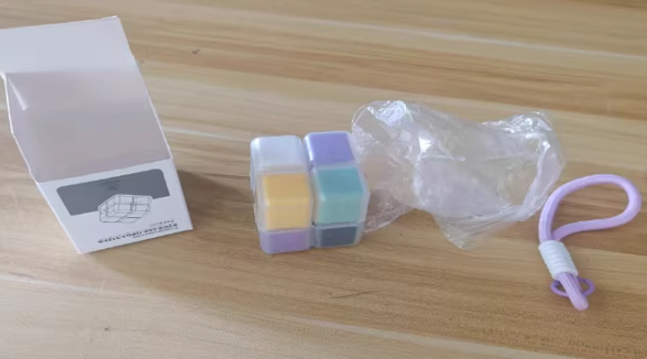 Portable Rubik’s Cube-Shaped Pill Box