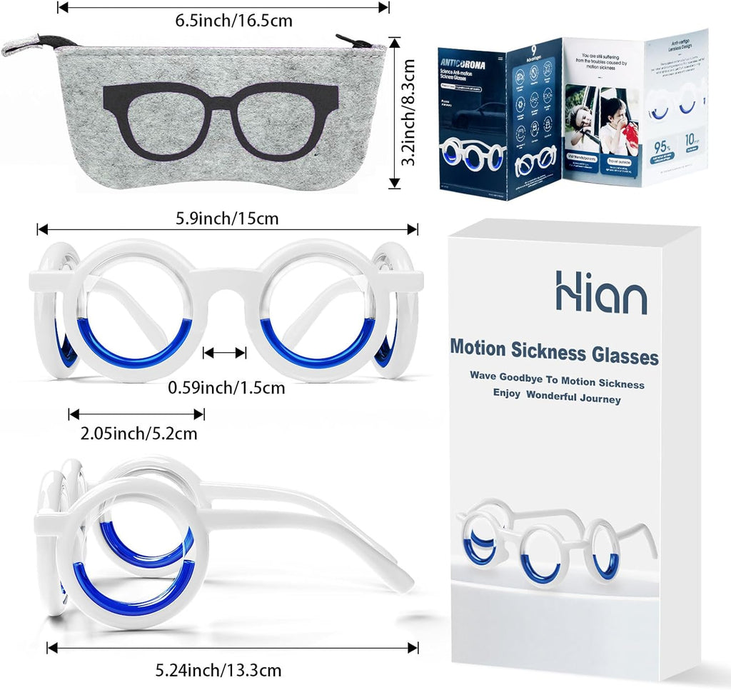 Foldable Anti-Motion Sickness Glasses