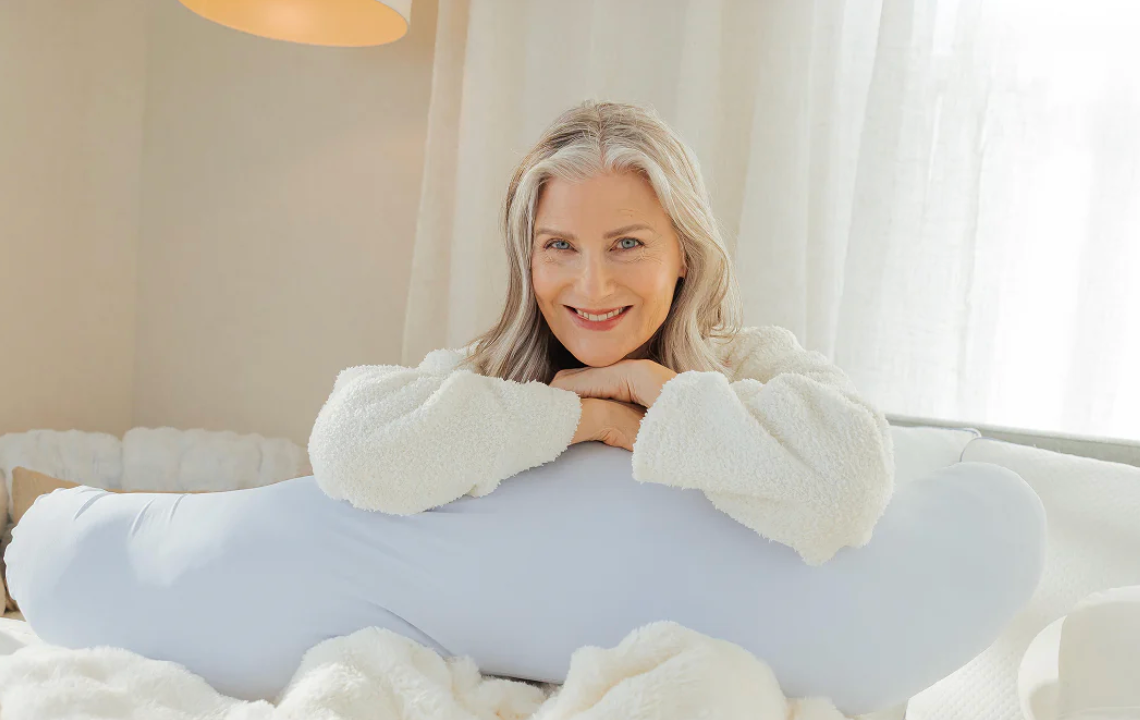 Ergonomic Double Wave Curve Side Sleeper Pillow