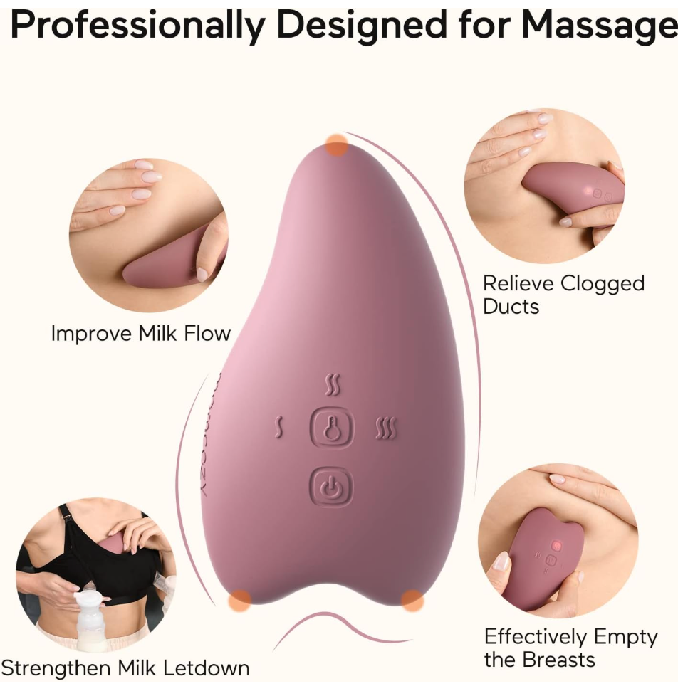 Warming and Vibration Lactation Massager