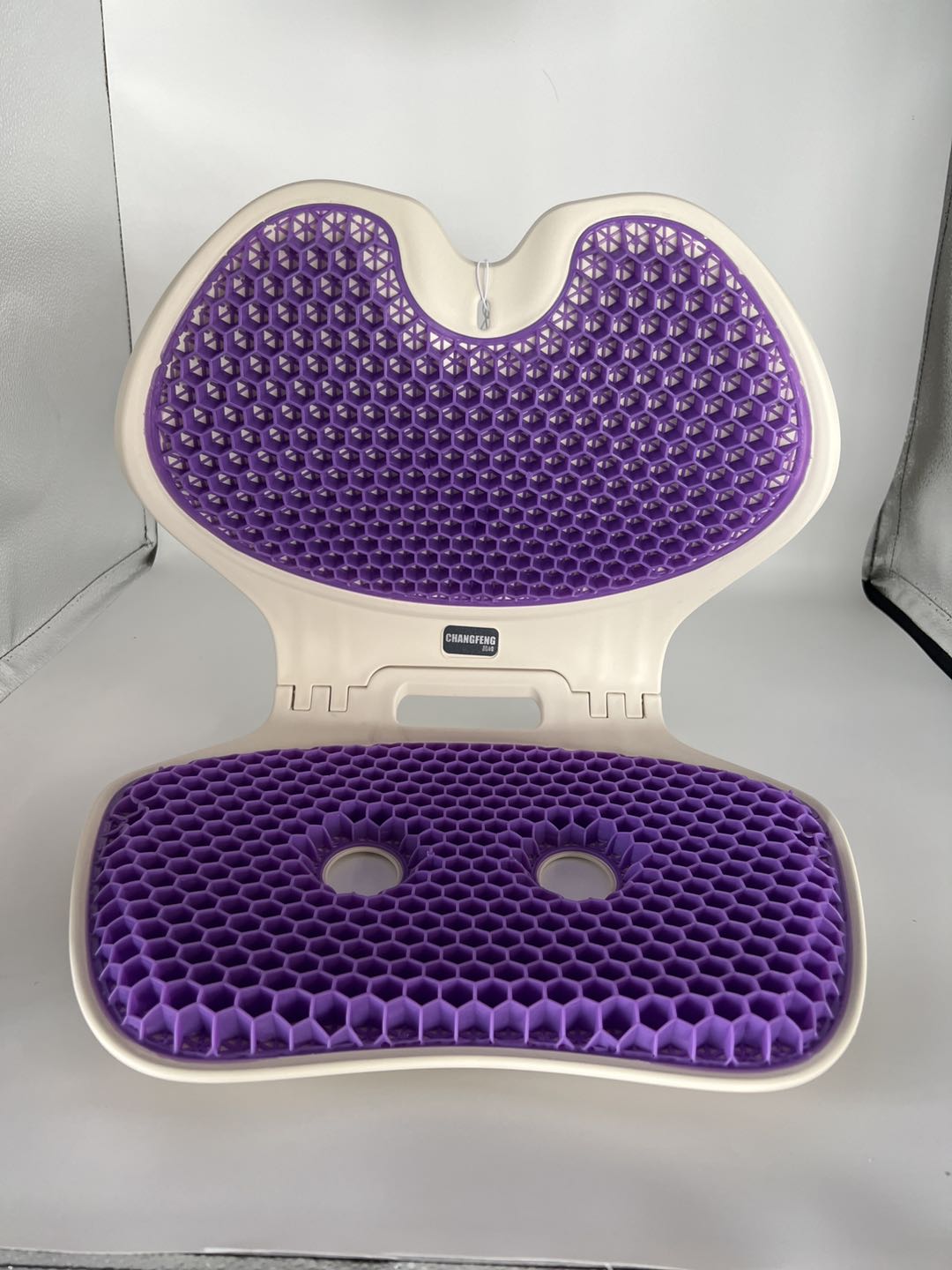Gel Cushion With Foldable Lumbar Support Seat