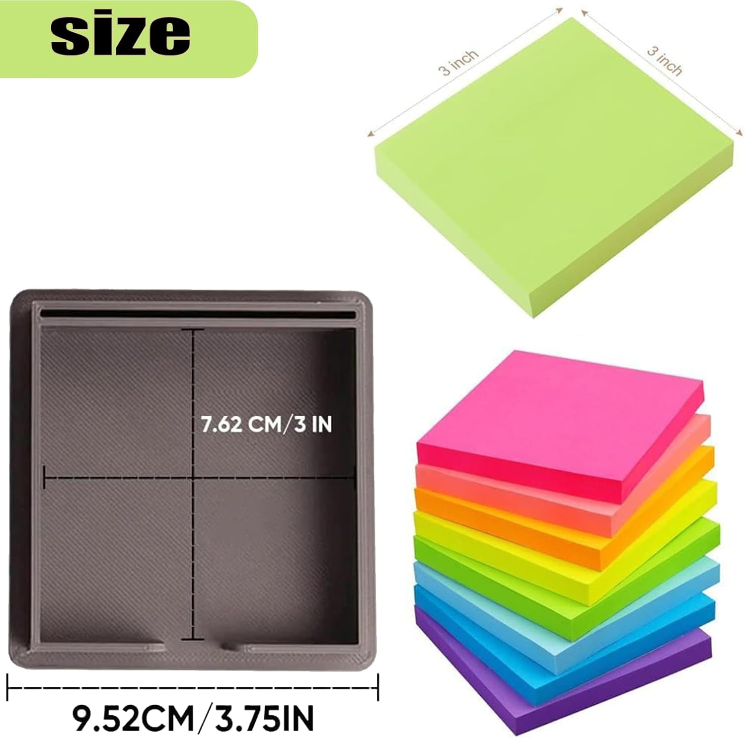 Sticky Note Stencil & Holder