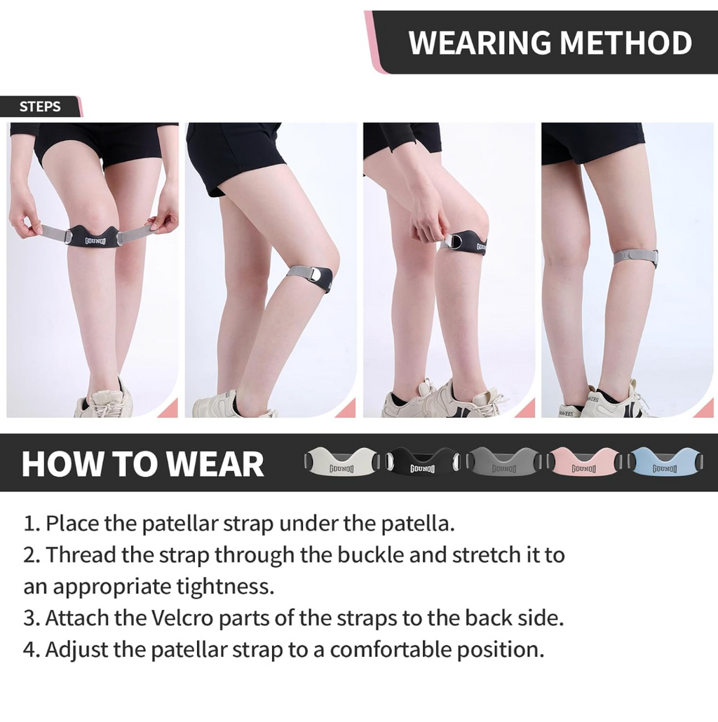 Silicone Patella Knee Strap for Pain Relief