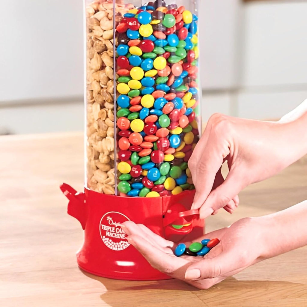 Dual-Compartment Candy & Nut Dispenser