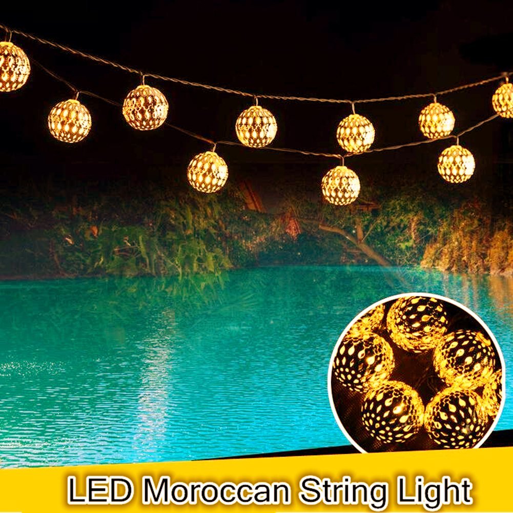 Moroccan Ball Multicolor LED Lights