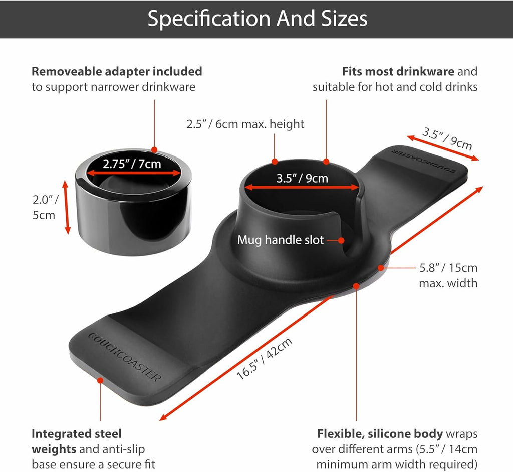Silicone Couch Armrest Cup Holder