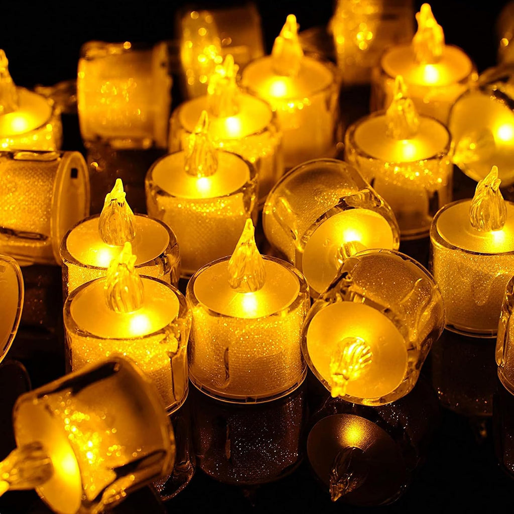 Transparent LED Flameless Candle (Pack of 6)