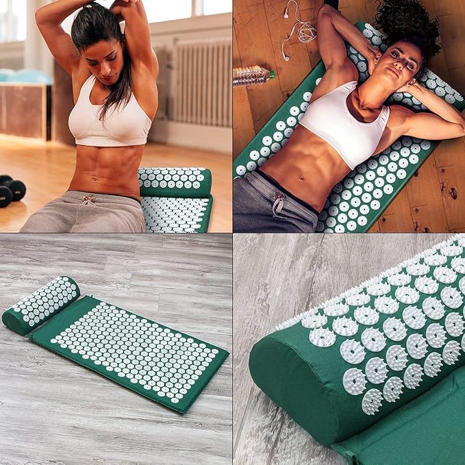 Body Acupuncture Style Massage Mat With Neck Pillow