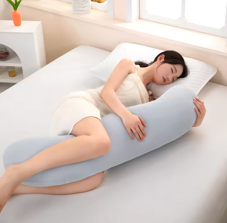 Ergonomic Double Wave Curve Side Sleeper Pillow