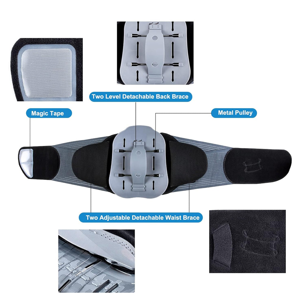 Adjustable Lumbar Belt with Breathable Pad