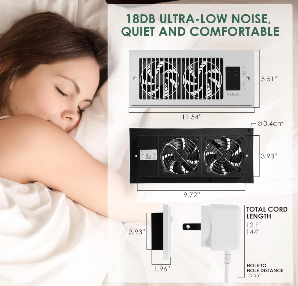 Smart Register Booster Vent Fan