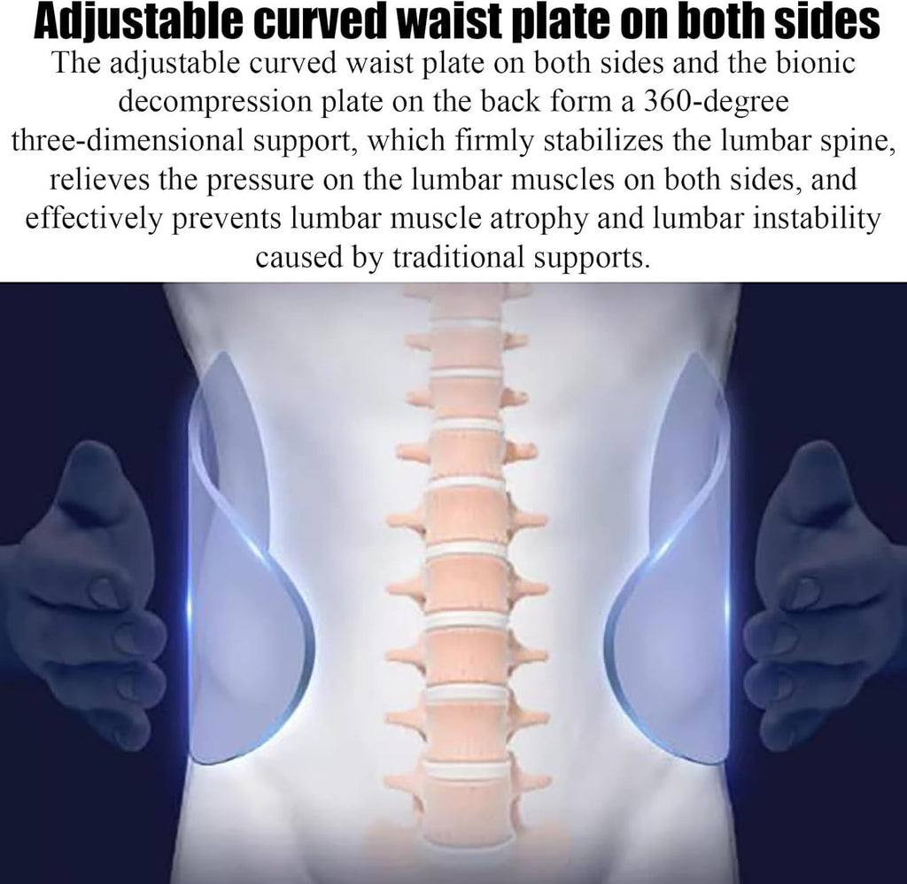 Adjustable Lumbar Belt with Breathable Pad