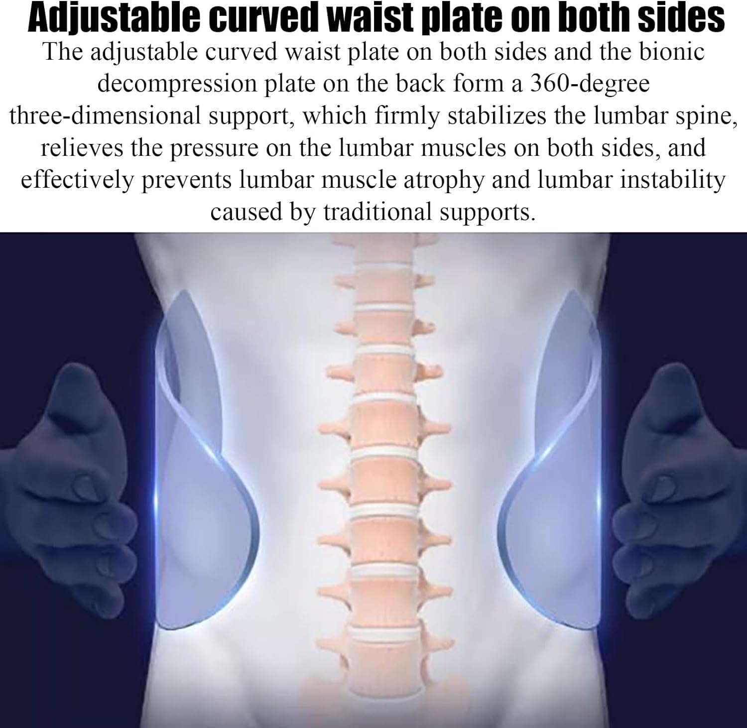 Adjustable Lumbar Belt with Breathable Pad