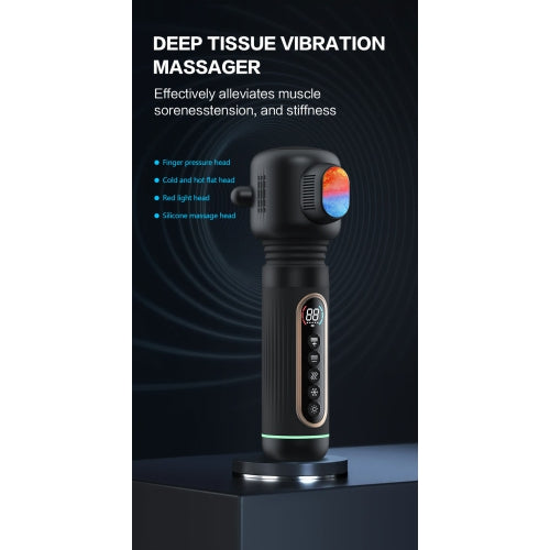 Hand-Held Deep‑Tissue Muscle Therapy Massager