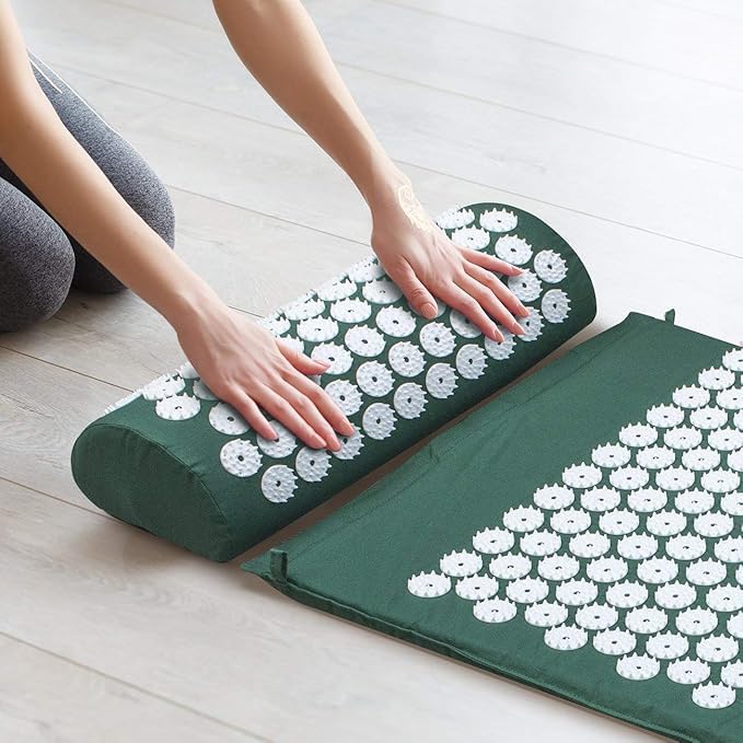 Body Acupuncture Style Massage Mat With Neck Pillow