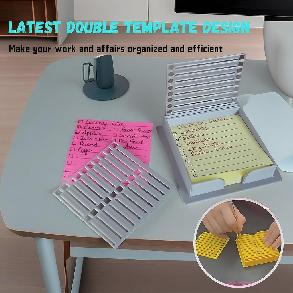 Sticky Note Stencil & Holder