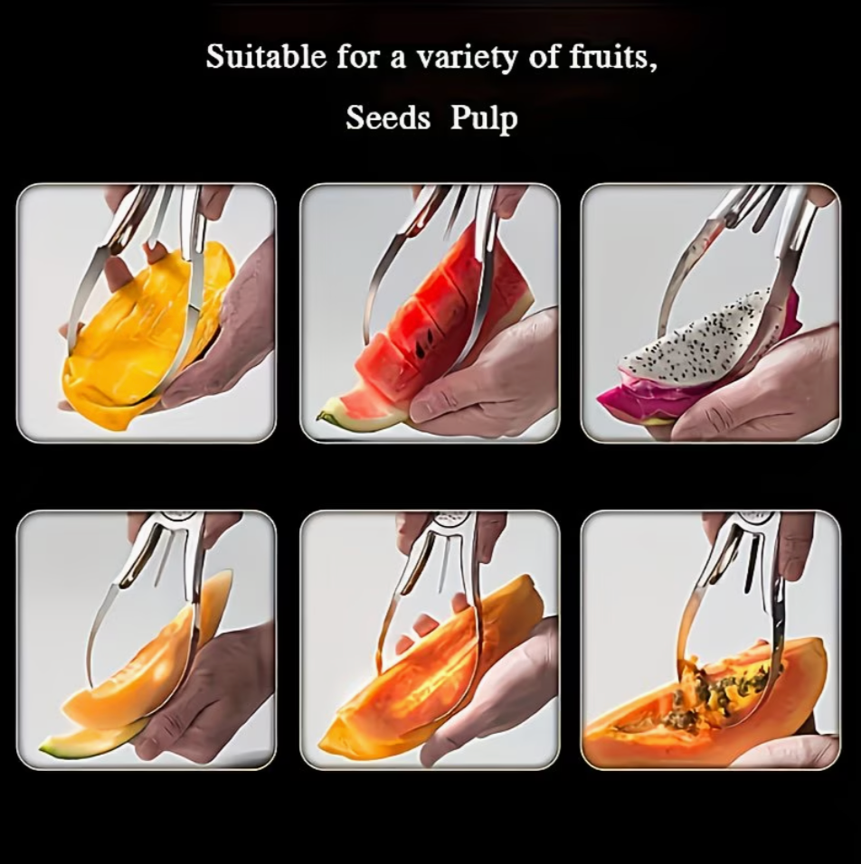 2-in-1 Multi-functional Stainless Steel Fruit Cutter