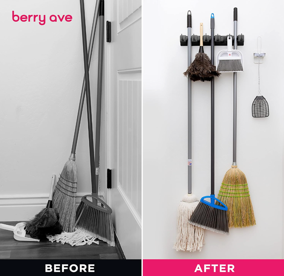 Mop And Broom Holder Wall Mount