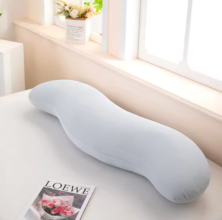 Ergonomic Double Wave Curve Side Sleeper Pillow