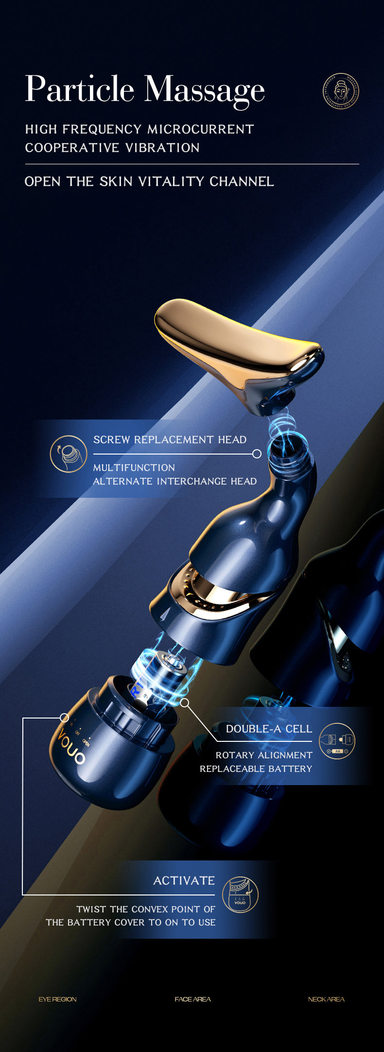 3 In 1 Electric Face Massager