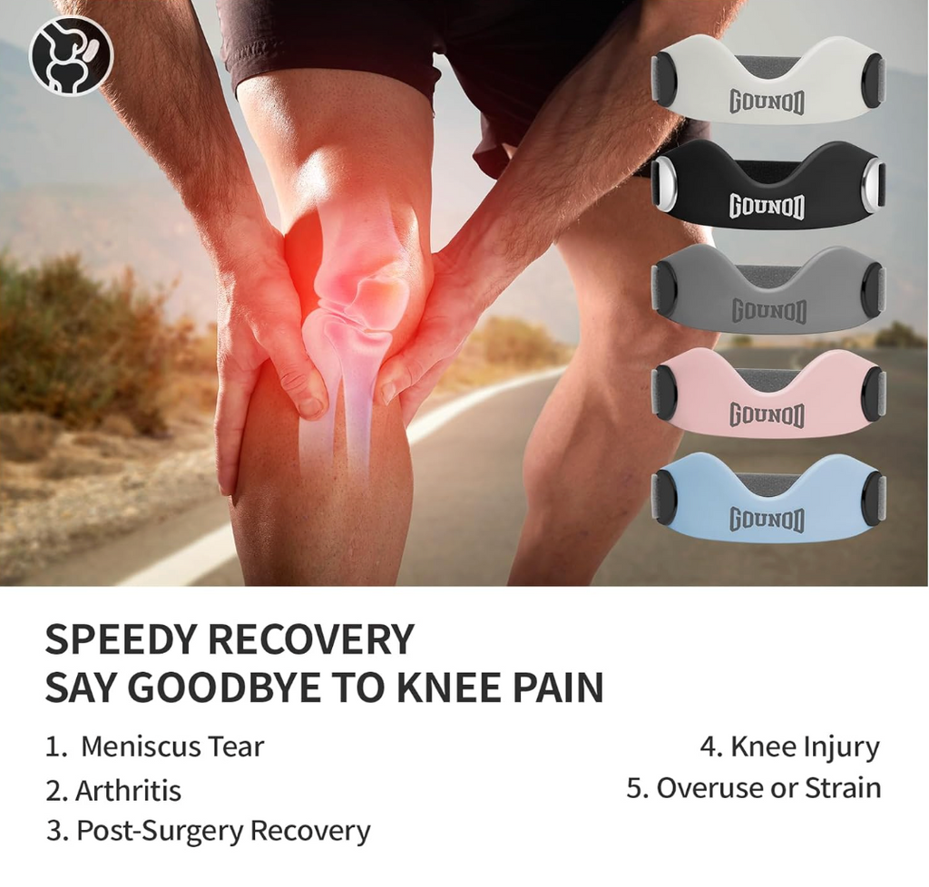 Silicone Patella Knee Strap for Pain Relief