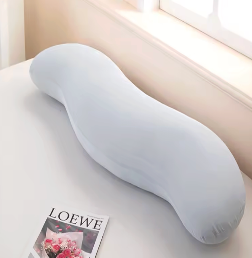 Ergonomic Double Wave Curve Side Sleeper Pillow