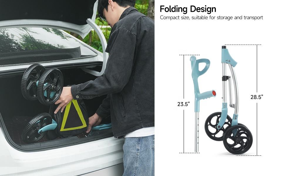 3-Wheel Rollator Walker