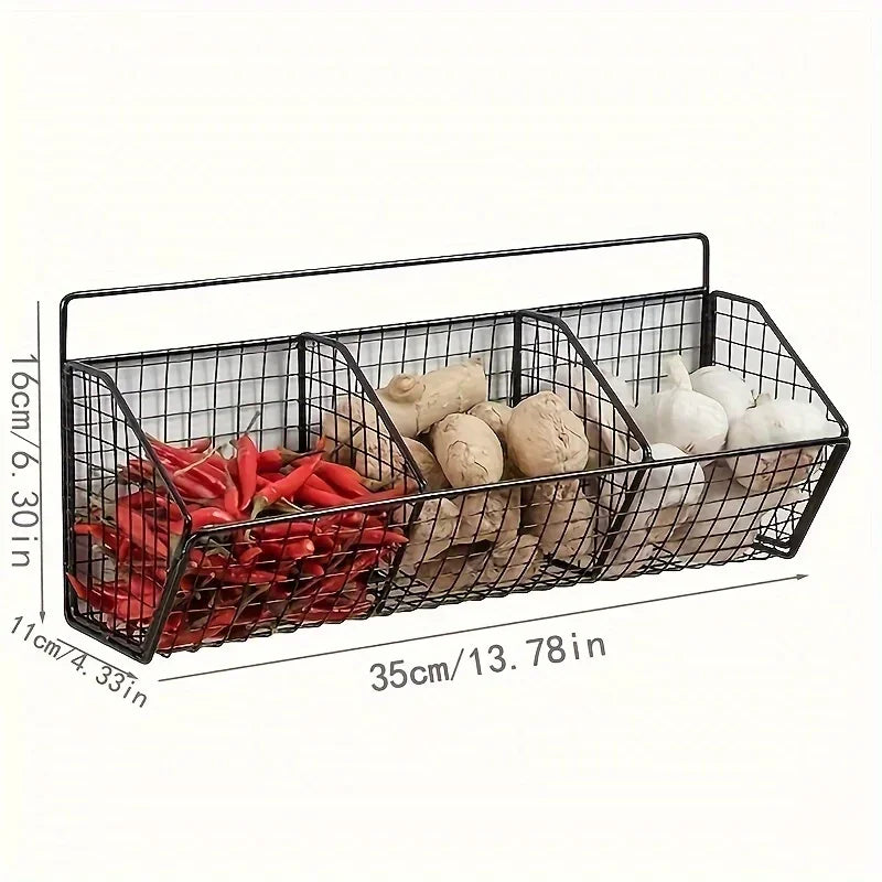 2 in 1 Wall Mounted Hanging Storage Rack