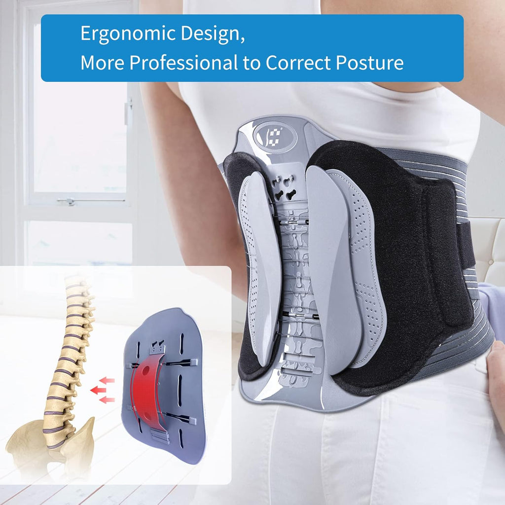 Adjustable Lumbar Belt with Breathable Pad