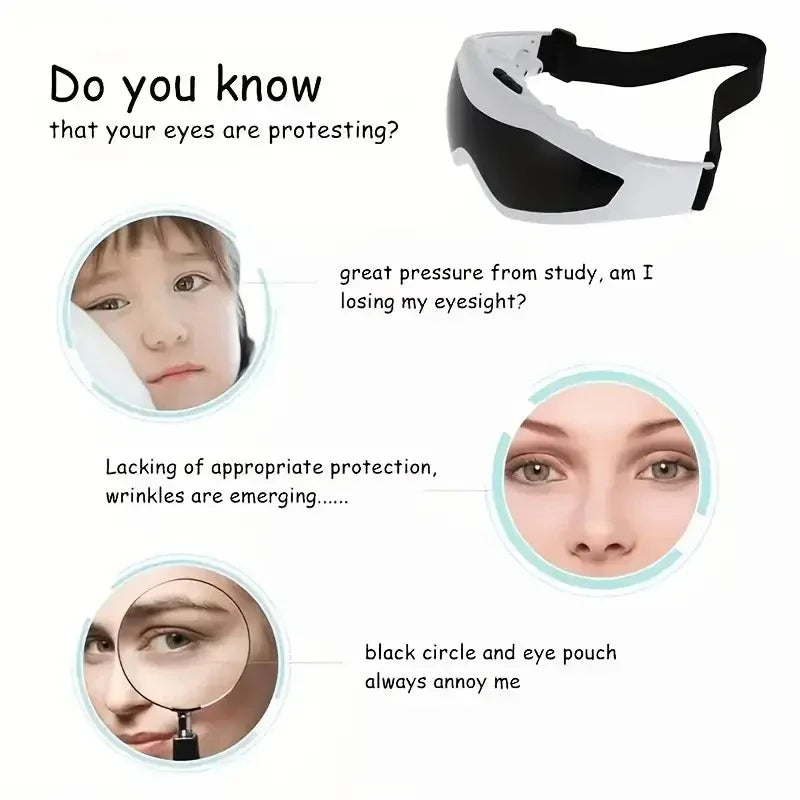 Stress Relief Eye Massager Glasses