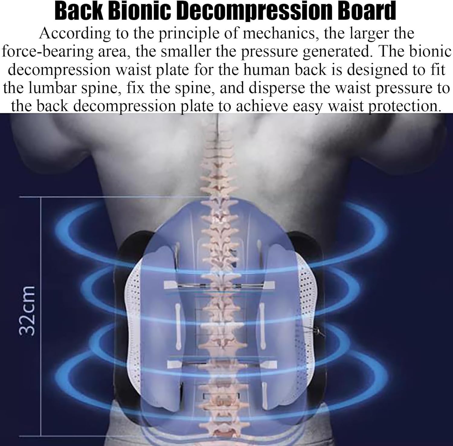 Adjustable Lumbar Belt with Breathable Pad