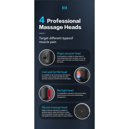 Hand-Held Deep‑Tissue Muscle Therapy Massager