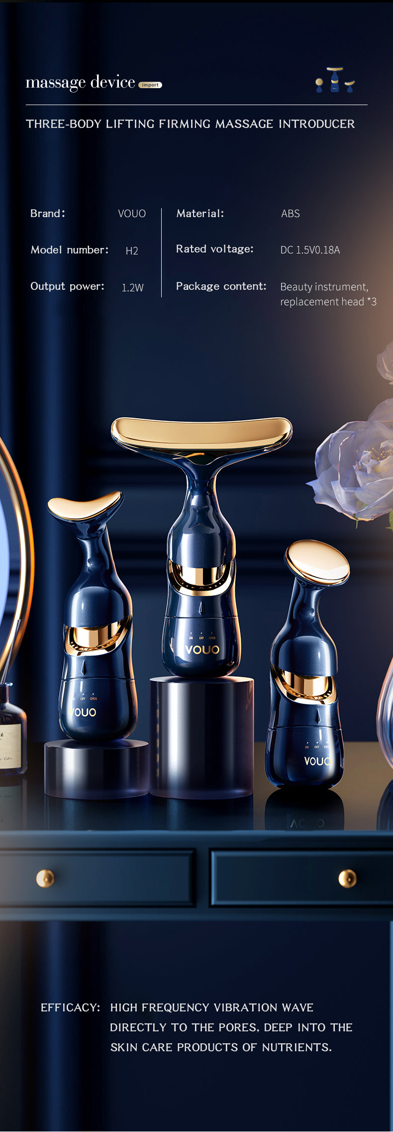 3 In 1 Electric Face Massager