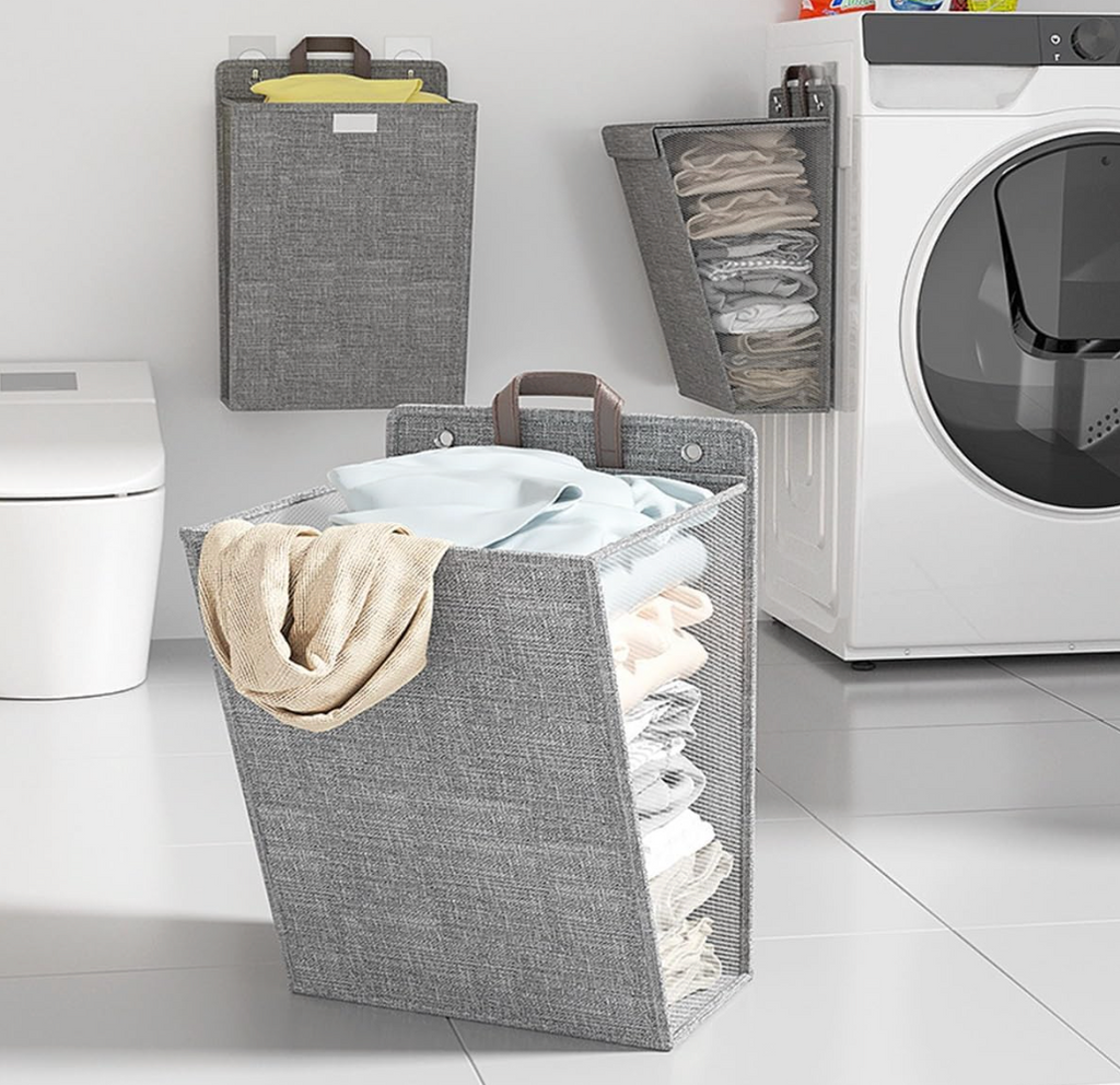 Wall Mounted Folding Laundry Basket