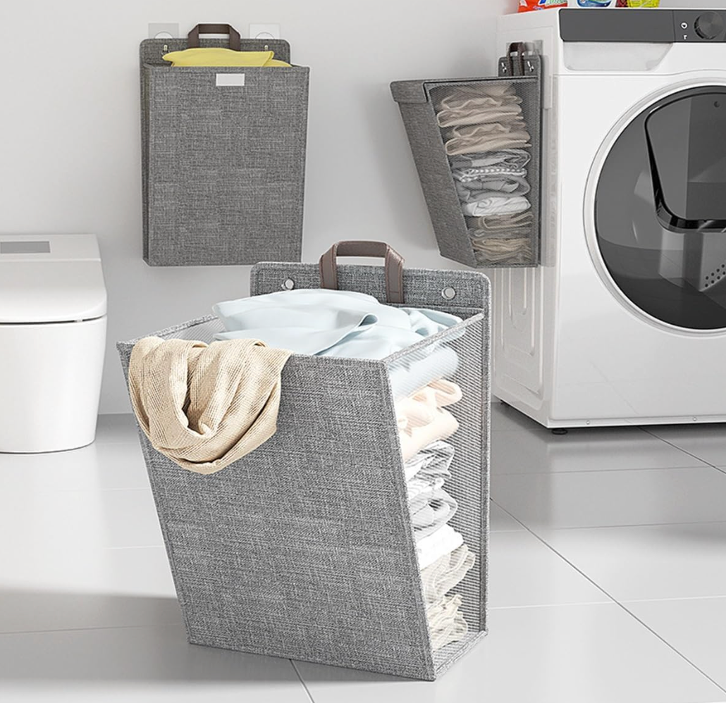 Wall Mounted Folding Laundry Basket