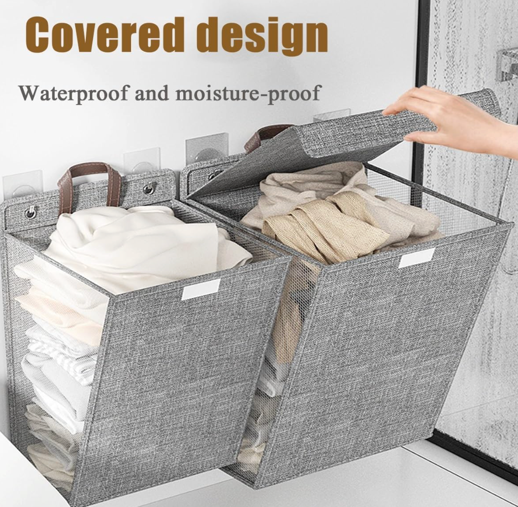 Wall Mounted Folding Laundry Basket