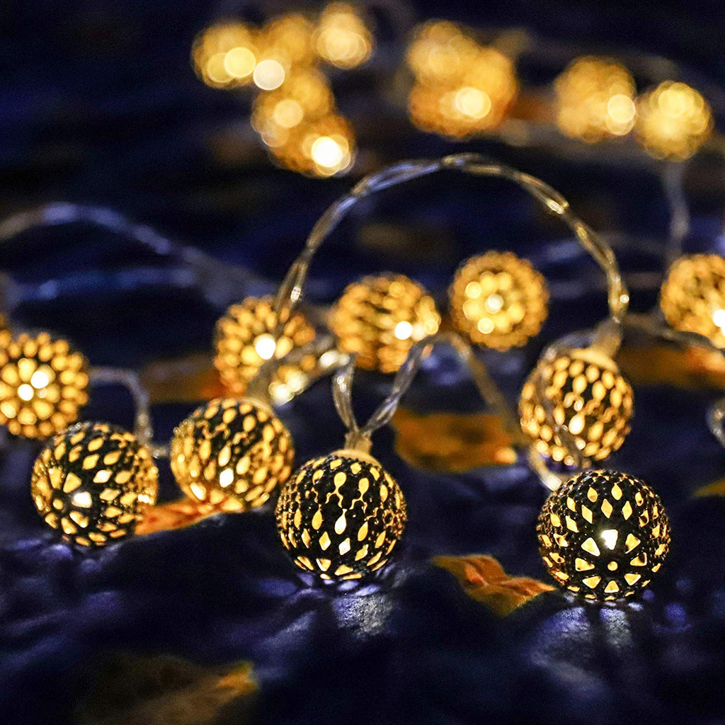 Moroccan Ball Multicolor LED Lights