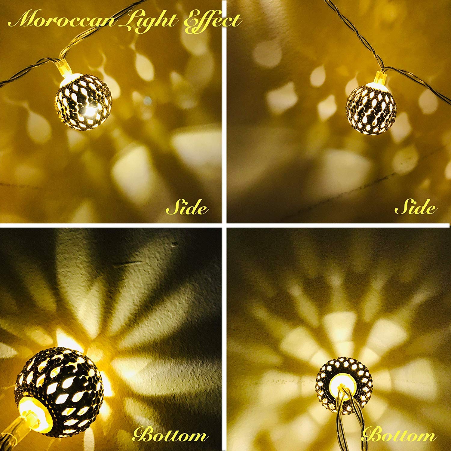 Moroccan Ball Multicolor LED Lights
