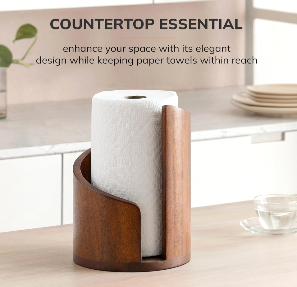 Wooden Tissue Holder Stand