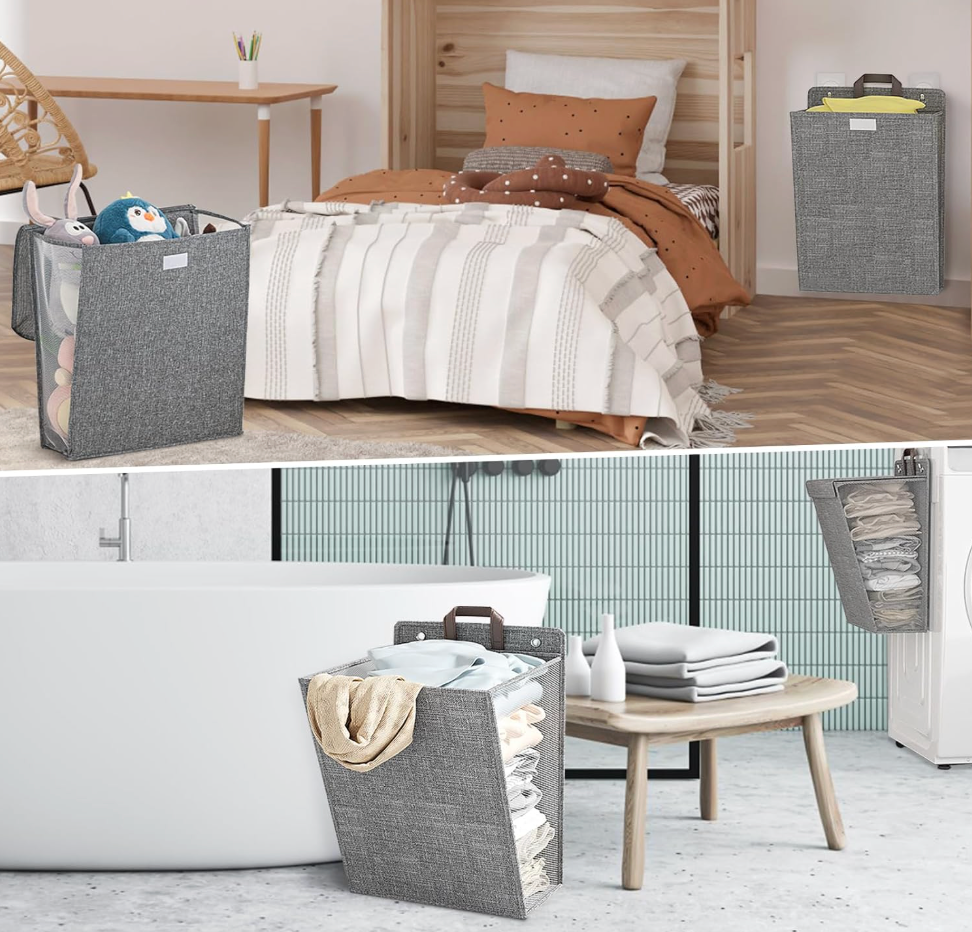 Wall Mounted Folding Laundry Basket