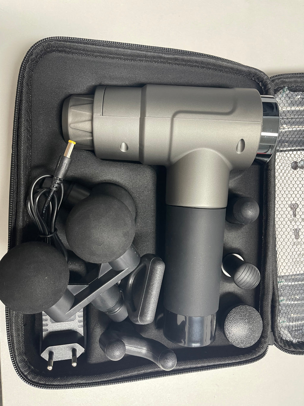 Double Head Deep Tissue Massager Gun With Touch Control