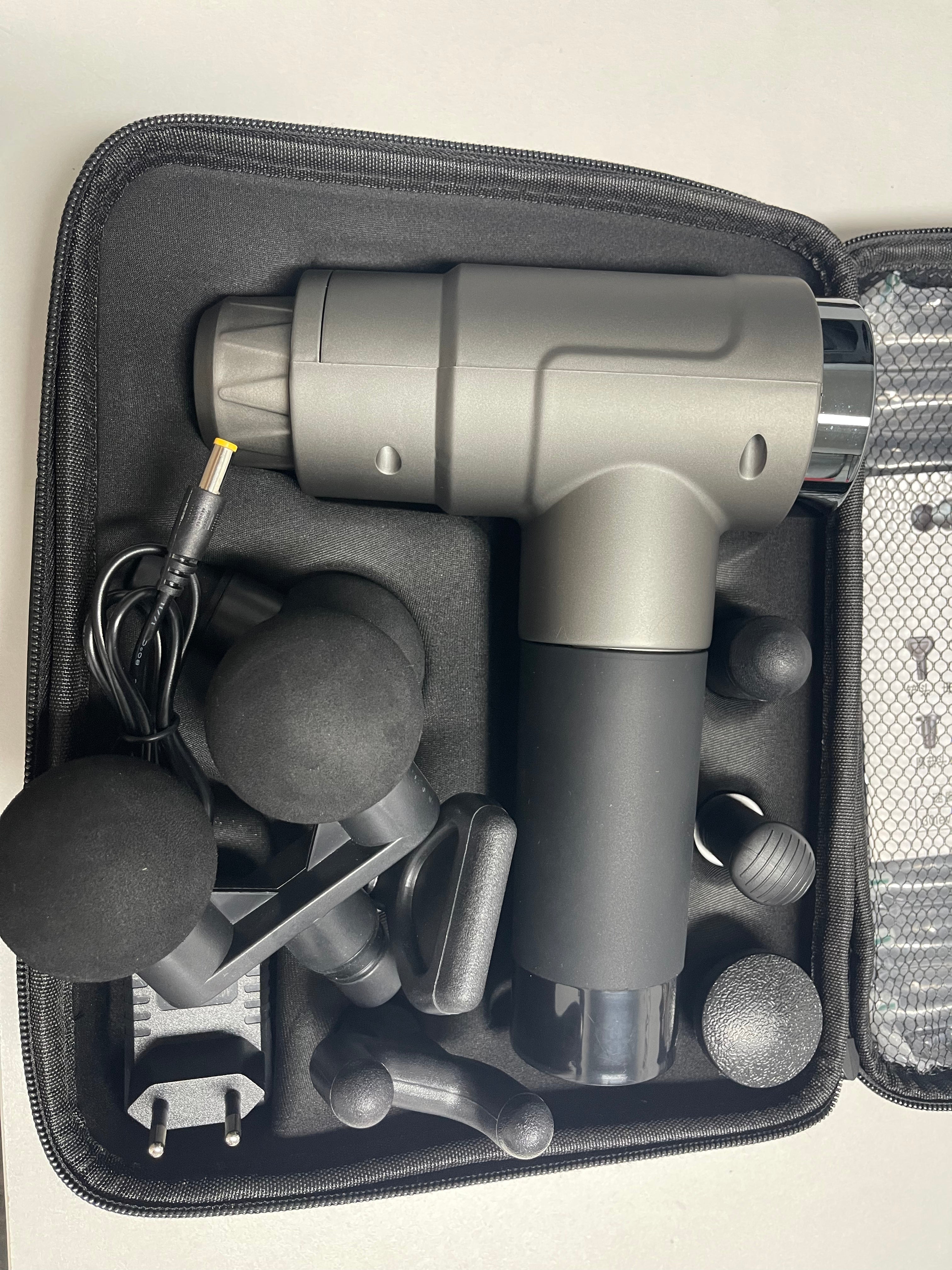 Double Head Deep Tissue Massager Gun With Touch Control