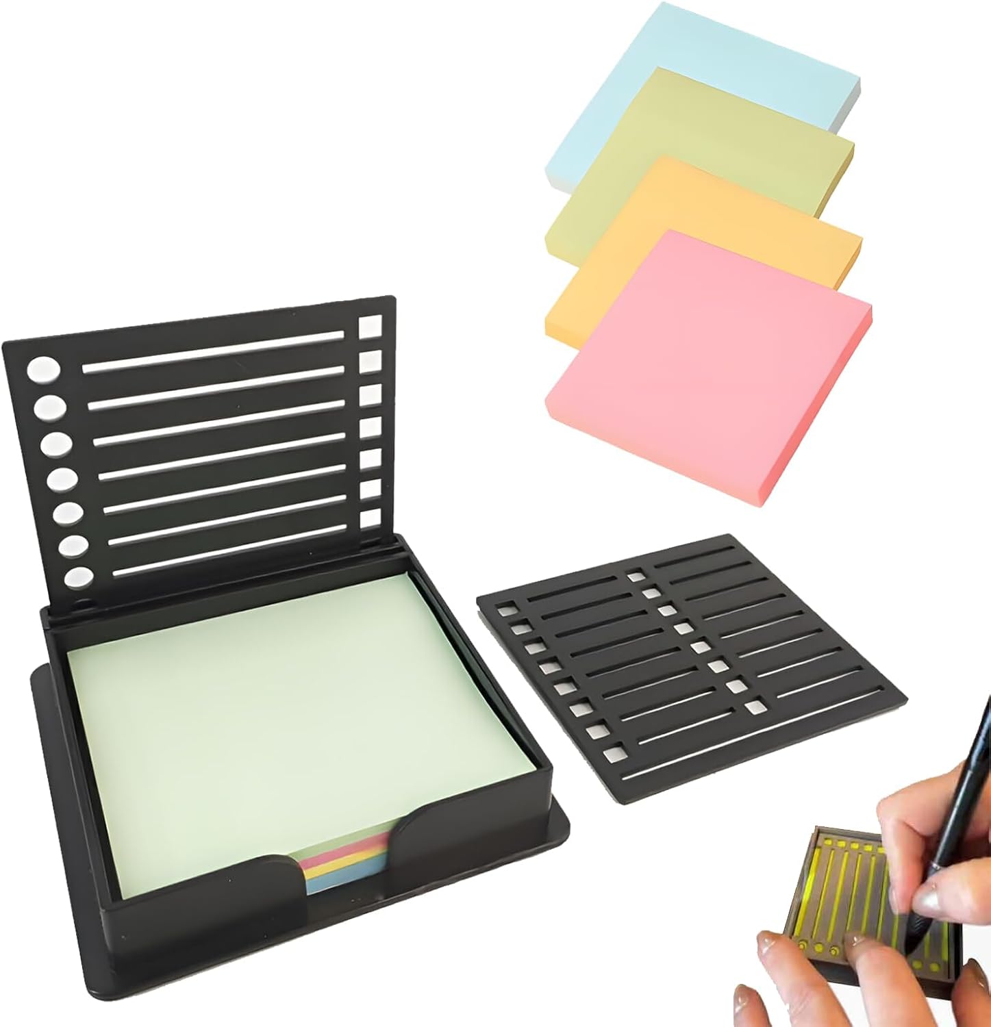 Sticky Note Stencil & Holder