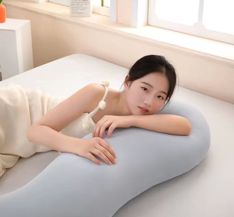 Ergonomic Double Wave Curve Side Sleeper Pillow