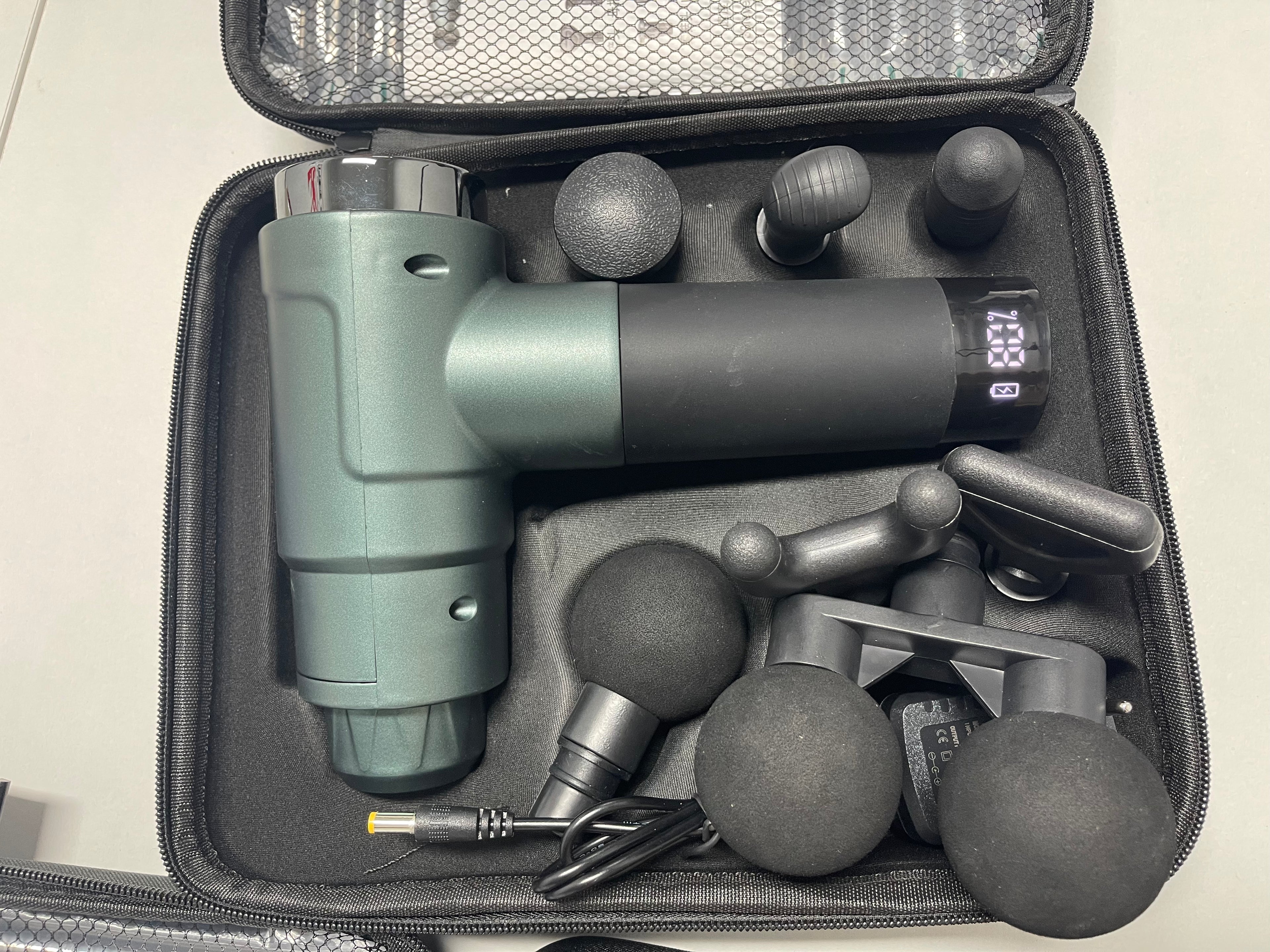 Double Head Deep Tissue Massager Gun With Touch Control