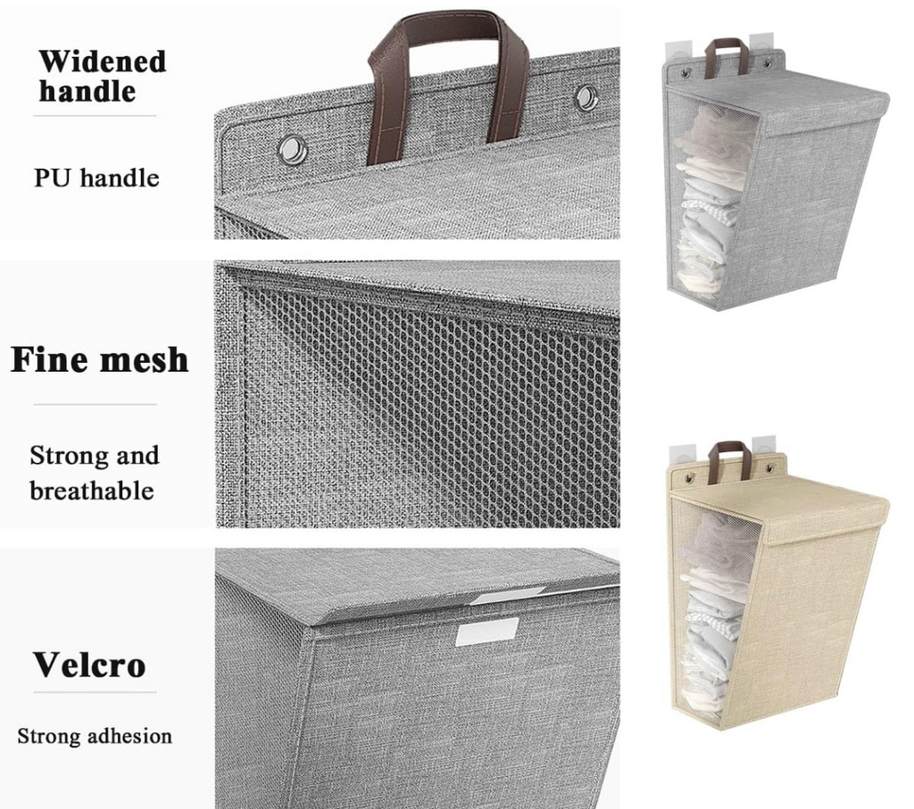 Wall Mounted Folding Laundry Basket