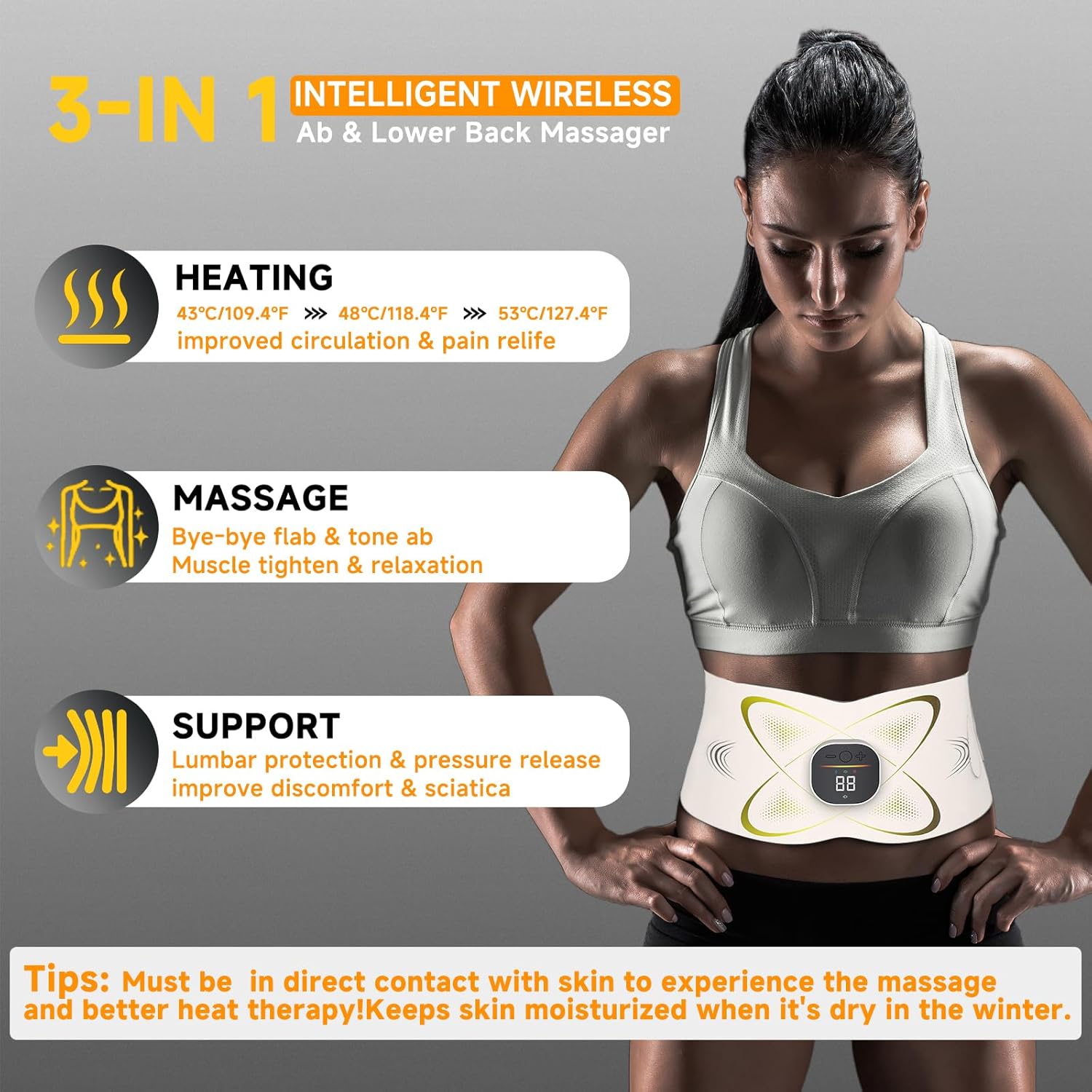 Electric Abdominal Muscle Stimulator for Fat Loss